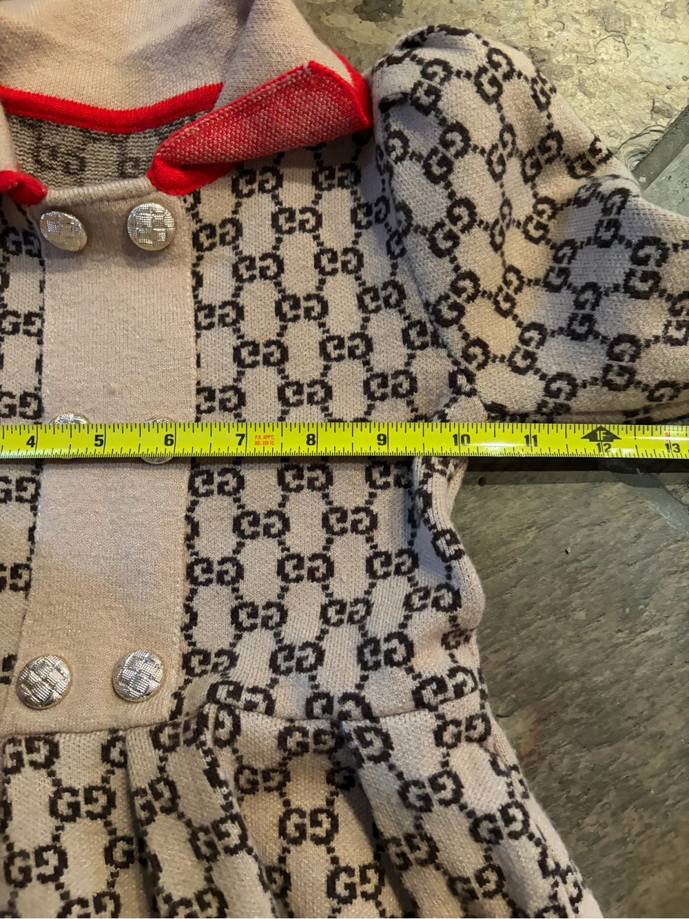 Gucci Girls Toddler Monogram Dress - Picture 7 of 9